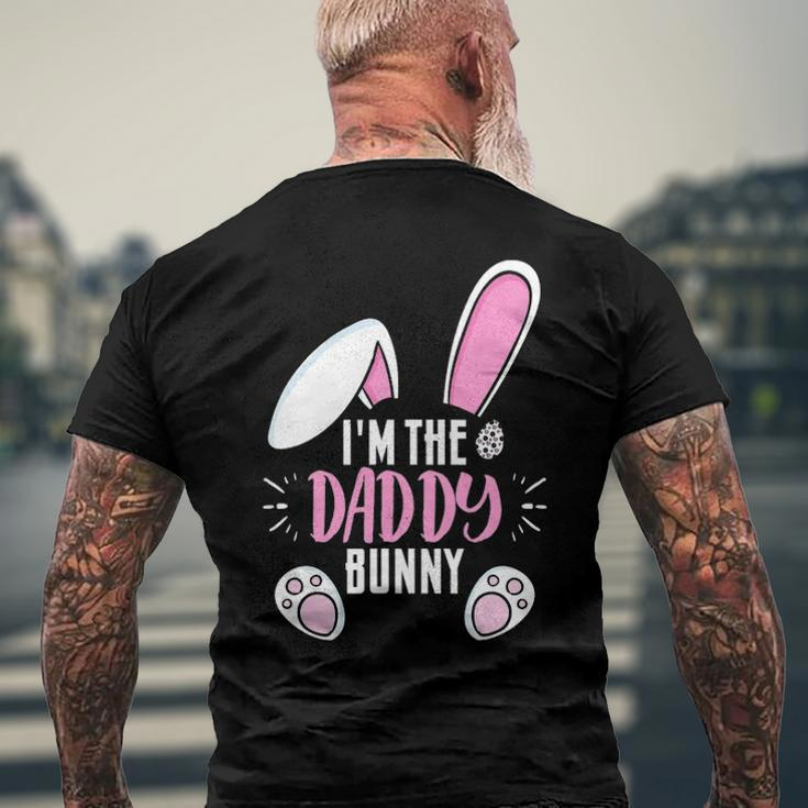 Easter Im Daddy Bunny For Dads Family Group Men's Back Print T-shirt Gifts for Old Men