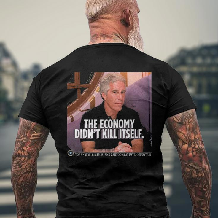 The Economy Didnt Kill Itself Men's Back Print T-shirt Gifts for Old Men