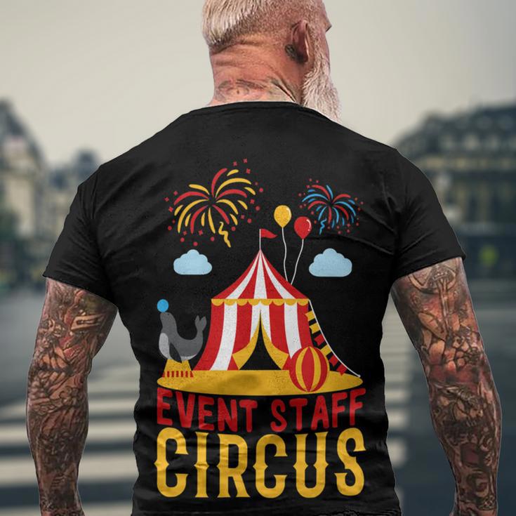 Even Staff Circus Men's Crewneck Short Sleeve Back Print T-shirt Gifts for Old Men