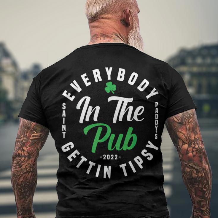 Everybody In The Pub Gettin Tipsy Men's Crewneck Short Sleeve Back Print T-shirt Gifts for Old Men