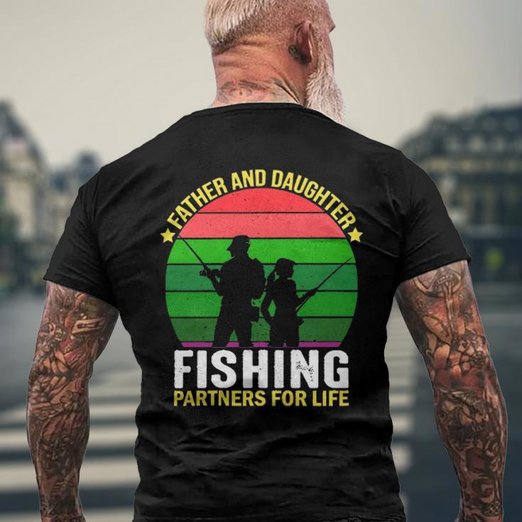Father And Daughter Fishing Partners Father And Daughter Fishing Partners For Life Fishing Lovers Men's Back Print T-shirt Gifts for Old Men