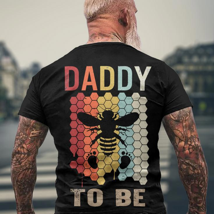 Father Grandpa Daddy To Be Pregnancy Announcement Tee Fathers Day 2 Family Dad Men's Crewneck Short Sleeve Back Print T-shirt Gifts for Old Men