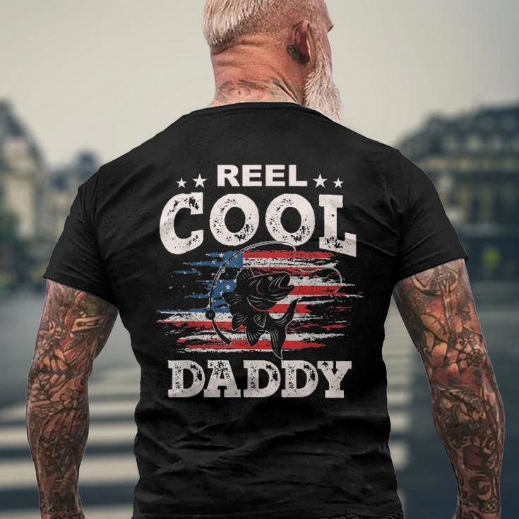 Mens For Fathers Day Tee - Fishing Reel Cool Daddy Men's Back Print T-shirt Gifts for Old Men