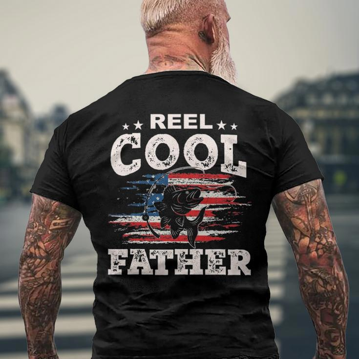 Mens For Fathers Day Tee - Fishing Reel Cool Father Men's Back Print T-shirt Gifts for Old Men