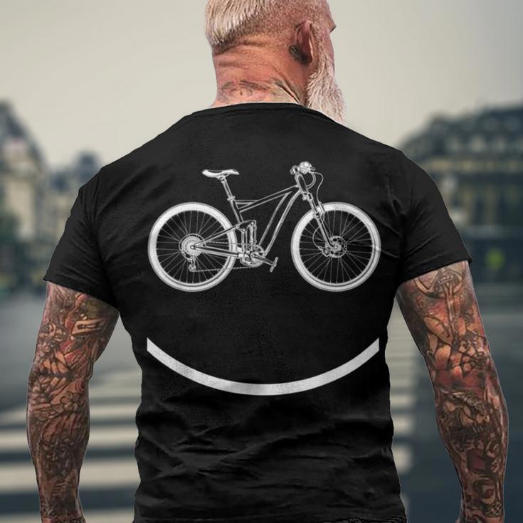 Funny Mountain Bike Evolution Biker Best V4 Men's Crewneck Short Sleeve Back Print T-shirt Gifts for Old Men