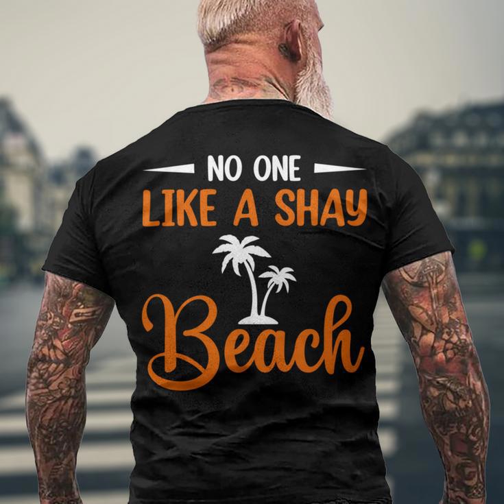 Funny No One Like A Shay Beach Palm Tree Summer Vacation Men's Crewneck Short Sleeve Back Print T-shirt Gifts for Old Men