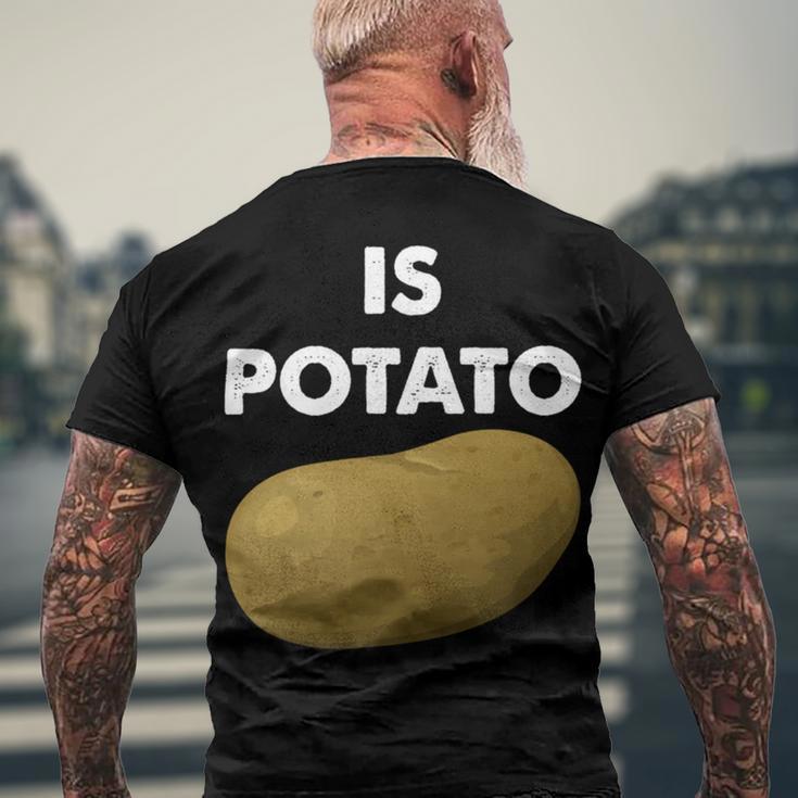 Funny Potato Men's Crewneck Short Sleeve Back Print T-shirt Gifts for Old Men