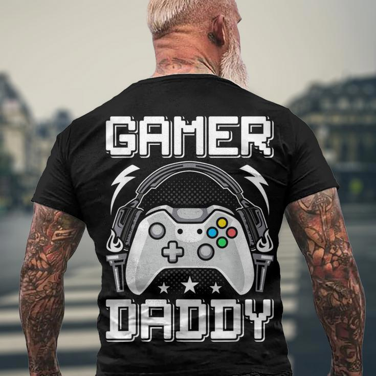 Gamer Daddy Video Gamer Gaming Men's T-shirt Back Print Gifts for Old Men
