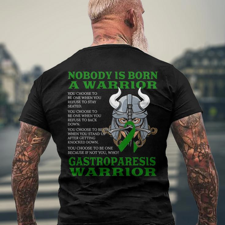 Gastroparesis Awareness Gastroparesis Warrior Men's Back Print T-shirt Gifts for Old Men