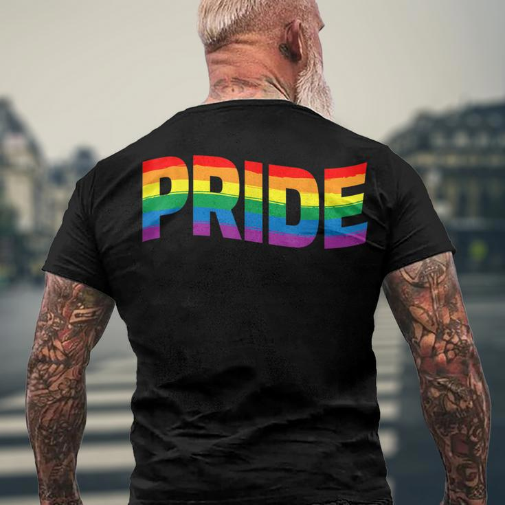 Gay Pride Lgbt Lgbtq Awareness Month 2022 Men's Back Print T-shirt Gifts for Old Men