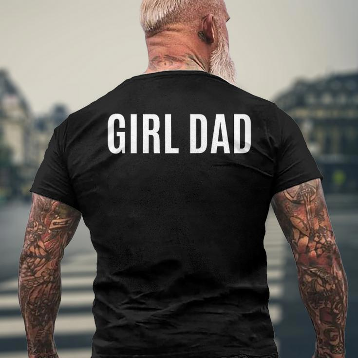 Girl Dad Fathers Day From Daughter Baby Girl Raglan Baseball Tee Men's Back Print T-shirt Gifts for Old Men