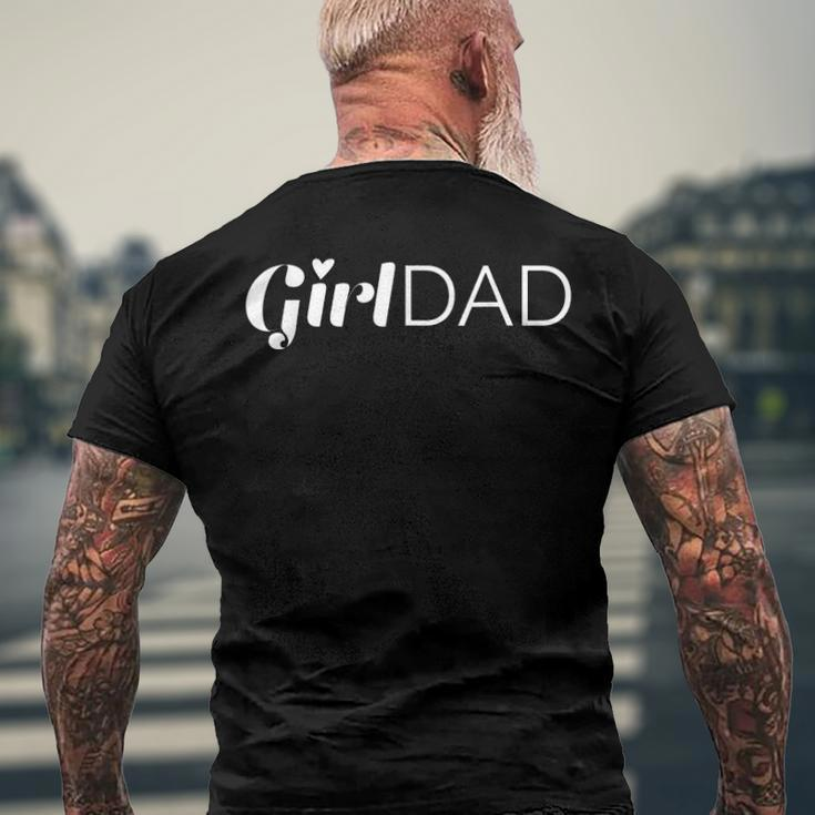 Girl Dad Outnumbered Tee Fathers Day From Wife Daughter Men's Back Print T-shirt Gifts for Old Men