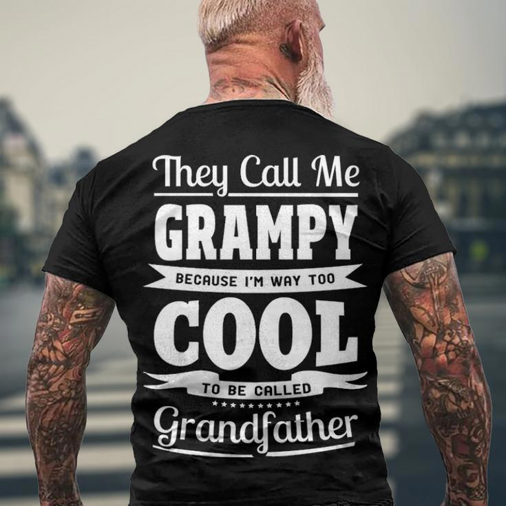 Grampy Grandpa Im Called Grampy Because Im Too Cool To Be Called Grandfather Men's T-Shirt Back Print Gifts for Old Men