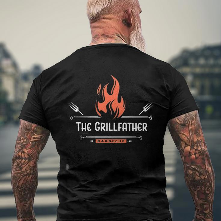 The Grill Father Bbq Fathers Day Men's Back Print T-shirt Gifts for Old Men