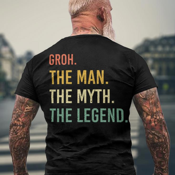 Groh Name Shirt Groh Family Name Men's Crewneck Short Sleeve Back Print T-shirt Gifts for Old Men