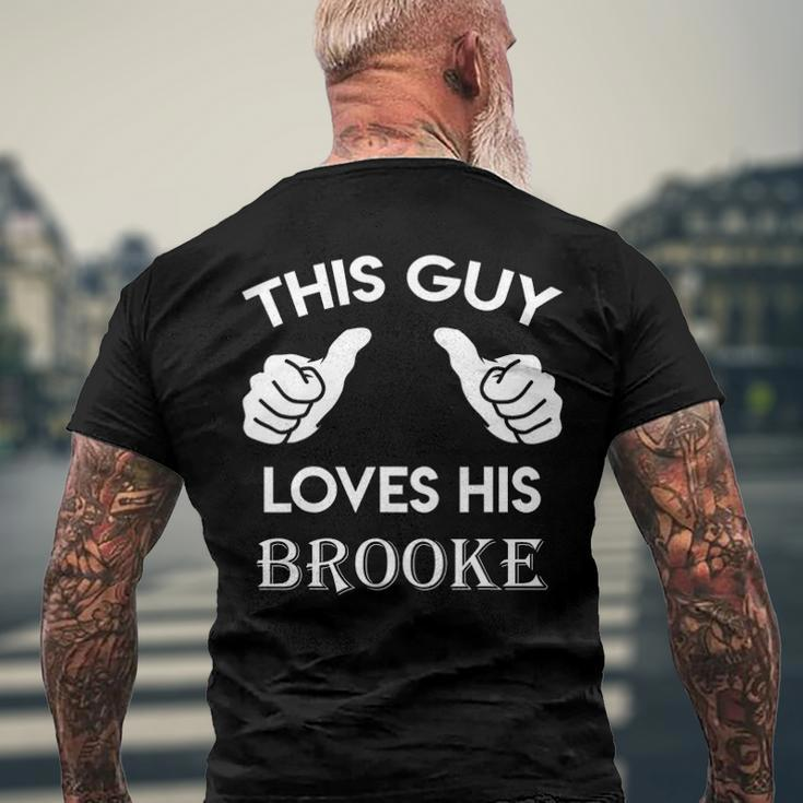 This Guy Loves His Brooke Valentine Anniversary 24T Men's Back Print T-shirt Gifts for Old Men