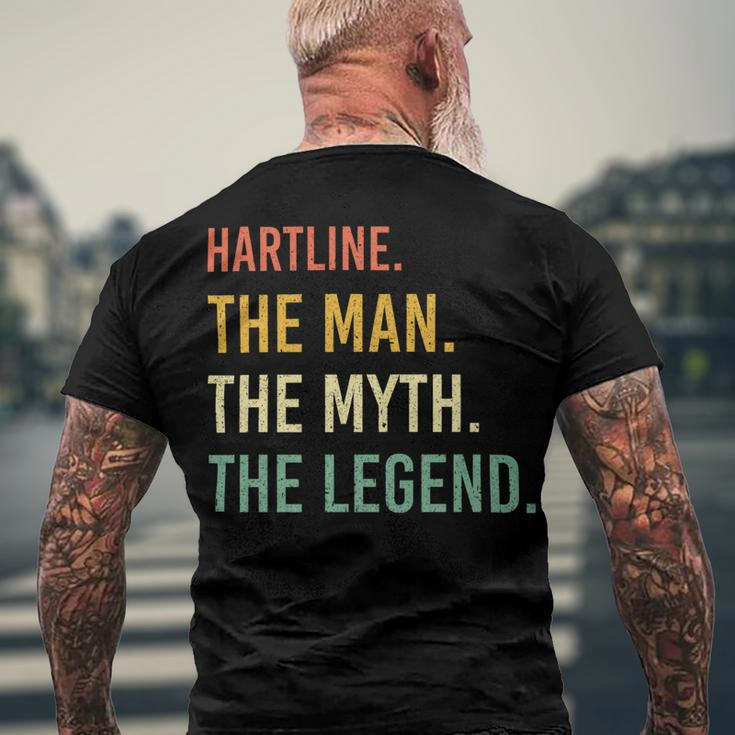 Hartline Name Shirt Hartline Family Name V2 Men's Crewneck Short Sleeve Back Print T-shirt Gifts for Old Men