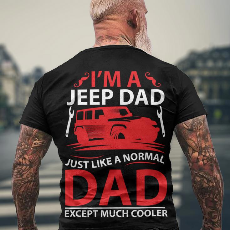 Im Ajeep Dad Men's Crewneck Short Sleeve Back Print T-shirt Gifts for Old Men