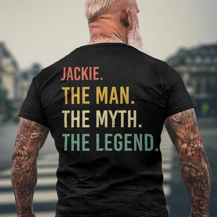 Jackie Name Shirt Jackie Family Name V5 Men's Crewneck Short Sleeve Back Print T-shirt Gifts for Old Men