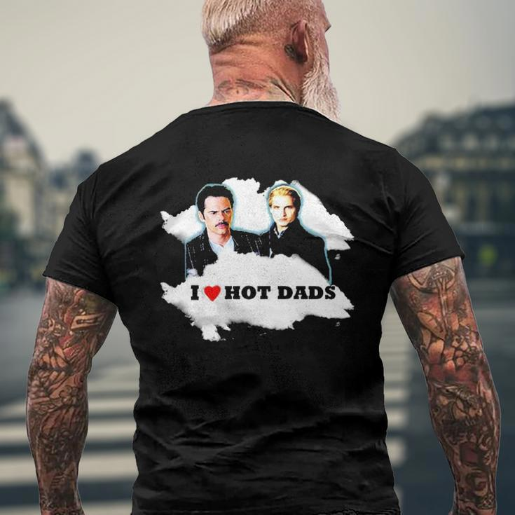 I Love Hot Dads Charlie Swan Carlisle Cullen Men's Back Print T-shirt Gifts for Old Men