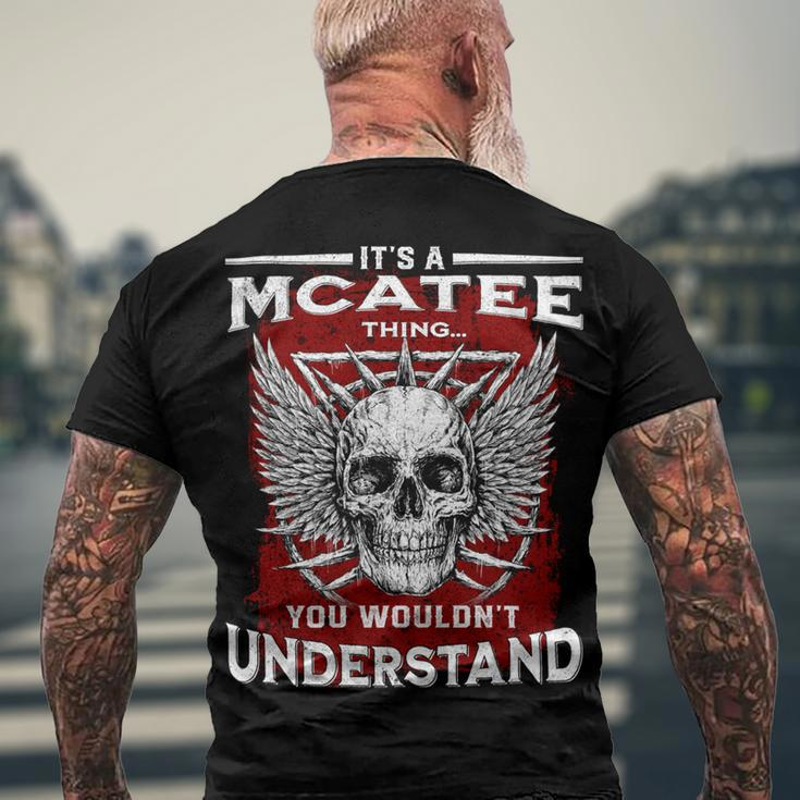 Mcatee Name Shirt Mcatee Family Name V3 Men's Crewneck Short Sleeve Back Print T-shirt Gifts for Old Men