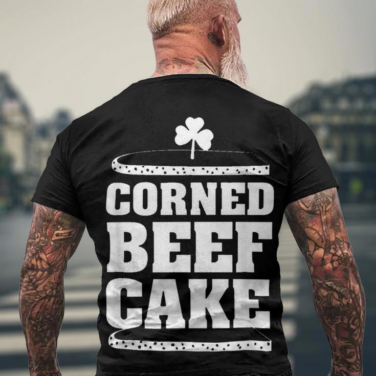 Mens Corned Beefcake Funny St Patricks Day 551 Trending Shirt Men's Crewneck Short Sleeve Back Print T-shirt Gifts for Old Men