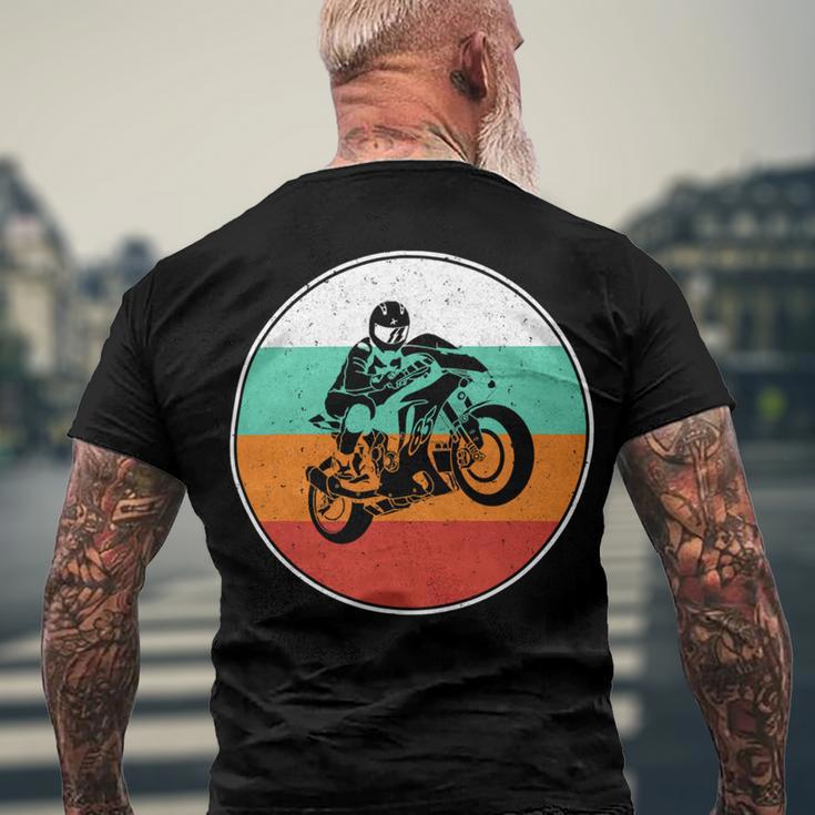 Motorcycle Racing Motorcycle Biker 484 Shirt Men's Crewneck Short Sleeve Back Print T-shirt Gifts for Old Men