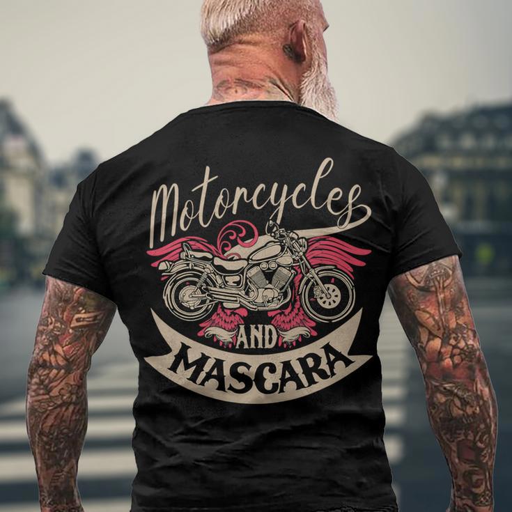 Motorcycles Mascara Moped Chopper 463 Shirt Men's Crewneck Short Sleeve Back Print T-shirt Gifts for Old Men