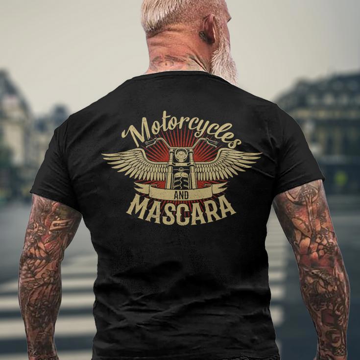 Motorcycles Mascara Moped Chopper 464 Shirt Men's Crewneck Short Sleeve Back Print T-shirt Gifts for Old Men