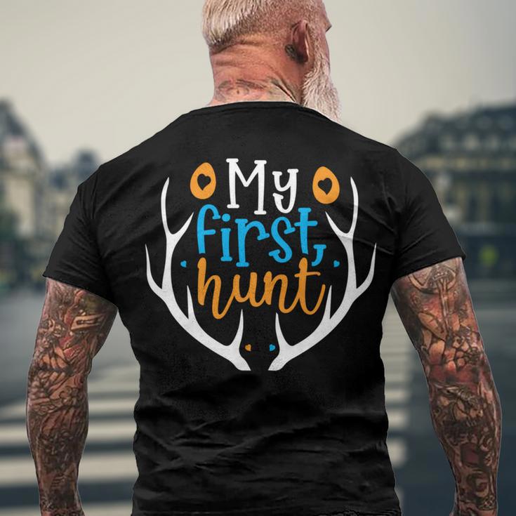 My First Hunt 706 Trending Shirt Men's Crewneck Short Sleeve Back Print T-shirt Gifts for Old Men