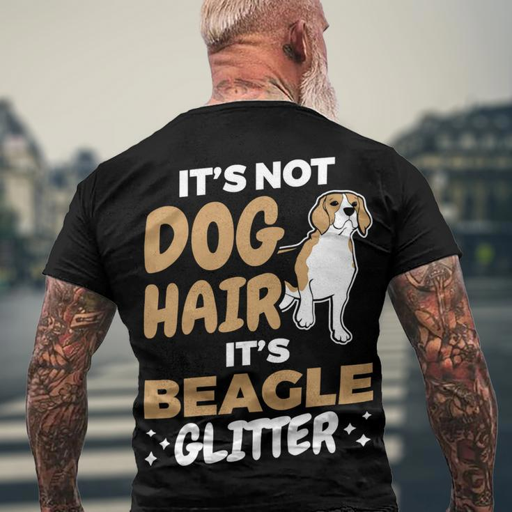 Not Dog Hair Beagle Glitter Pet Owner Dog Lover Beagle 61 Beagle Dog Men's T-shirt Back Print Gifts for Old Men