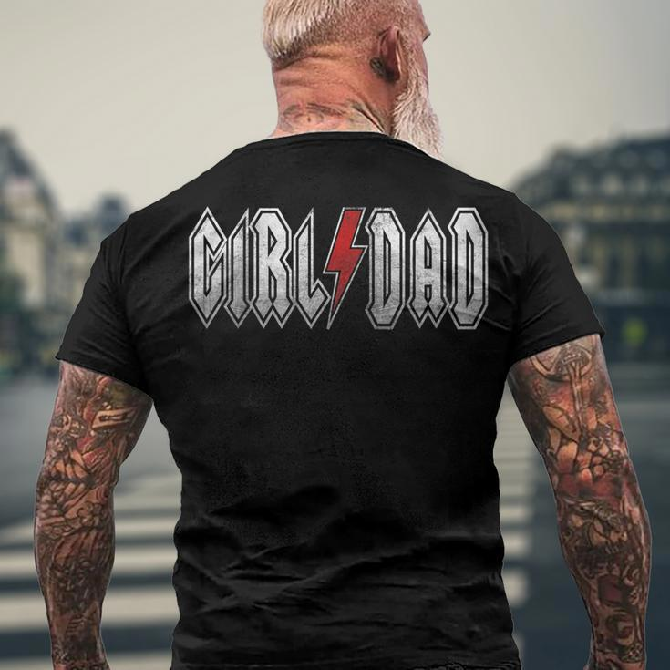 Outnumbered Dad Of Girls Men Fathers Day For Girl Dad V2 Men's Back Print T-shirt Gifts for Old Men