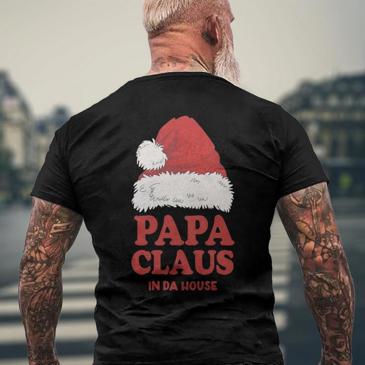 Papa Claus Christmas Dad Santa Family Matching Pajamas Xmas Men's Back Print T-shirt Gifts for Old Men