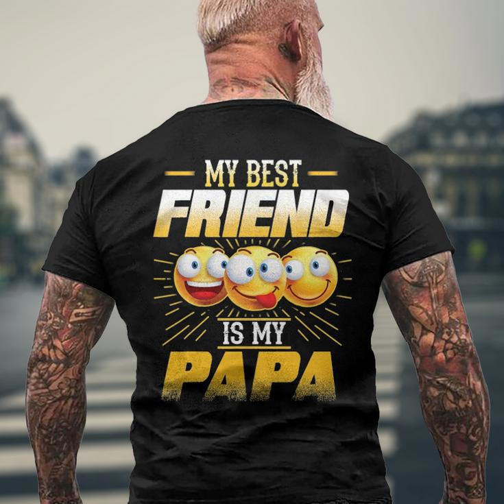Papa Tee My Best Friend Is My Papa Tees Men's Back Print T-shirt Gifts for Old Men