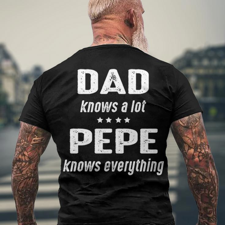 Pepe Grandpa Pepe Knows Everything Men's T-Shirt Back Print Gifts for Old Men