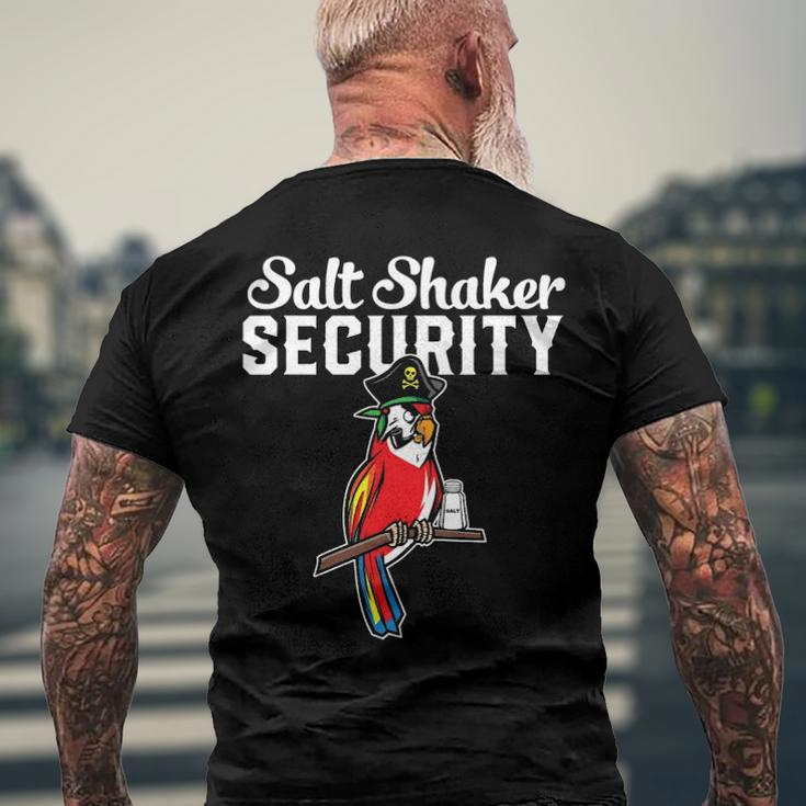 Pirate Parrot I Salt Shaker Security Men's Back Print T-shirt Gifts for Old Men