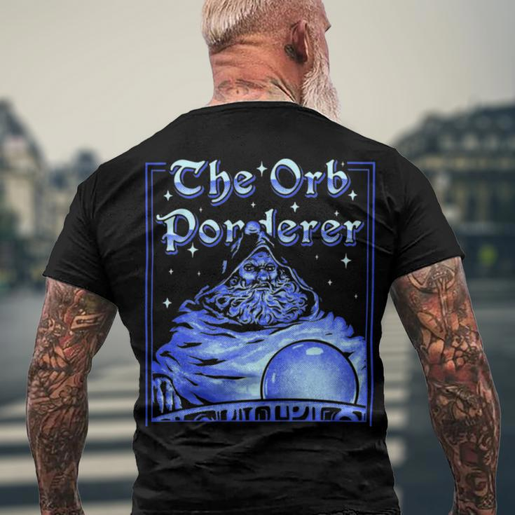 Pondering Orb Men's Crewneck Short Sleeve Back Print T-shirt Gifts for Old Men