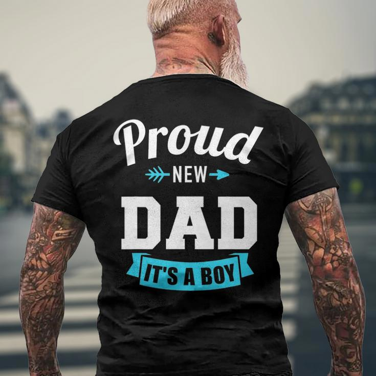 Proud New Dad Its A Boy Gender Reveal Party Men's Back Print T-shirt Gifts for Old Men
