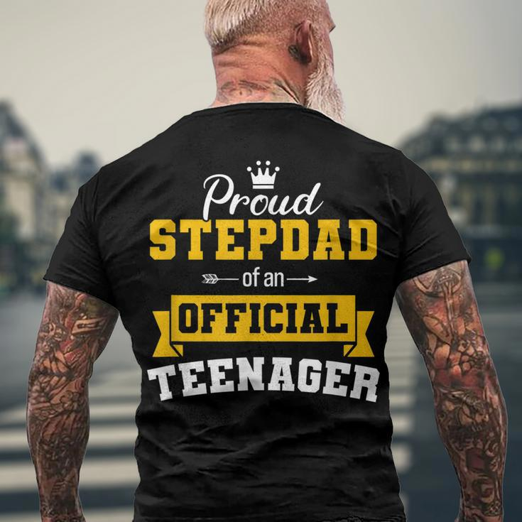Proud Stepdad Of Official Nager 13 Birthday Vintage Men's T-shirt Back Print Gifts for Old Men