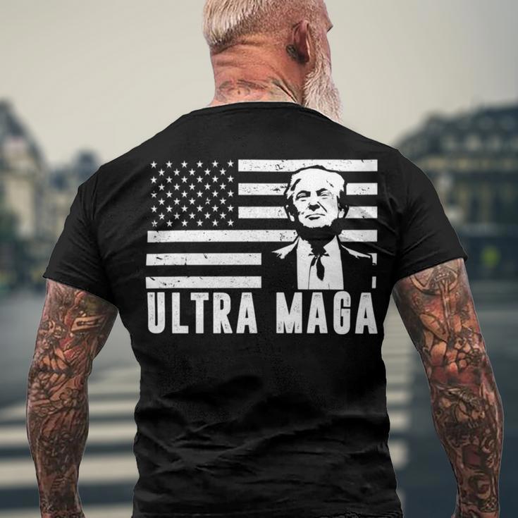 Proud Ultra Maga V13 Men's Crewneck Short Sleeve Back Print T-shirt Gifts for Old Men