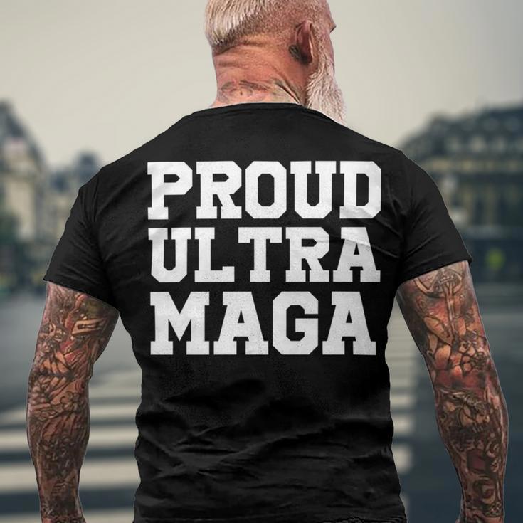 Proud Ultra Maga V3 Men's Crewneck Short Sleeve Back Print T-shirt Gifts for Old Men