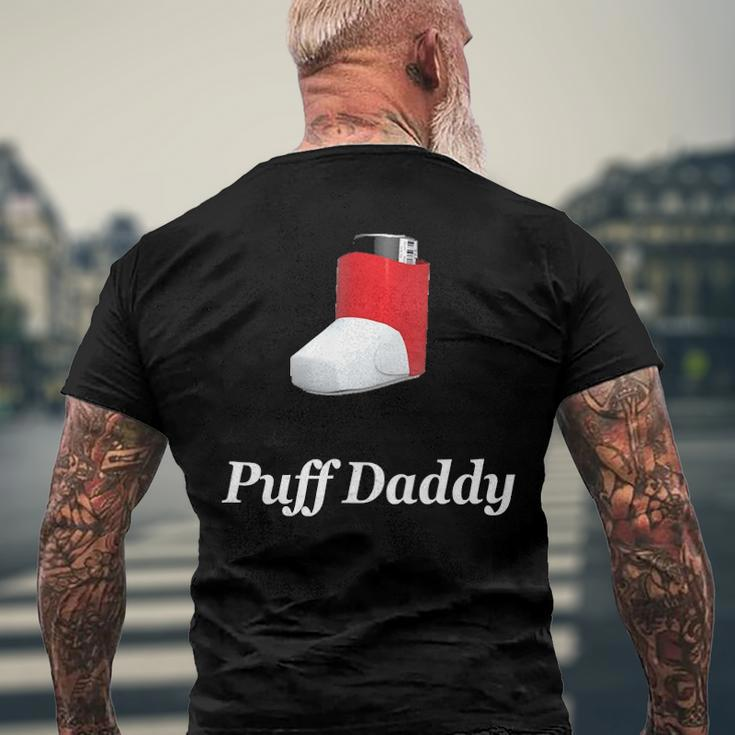 Puff Daddy Asthma Awareness Men's Back Print T-shirt Gifts for Old Men