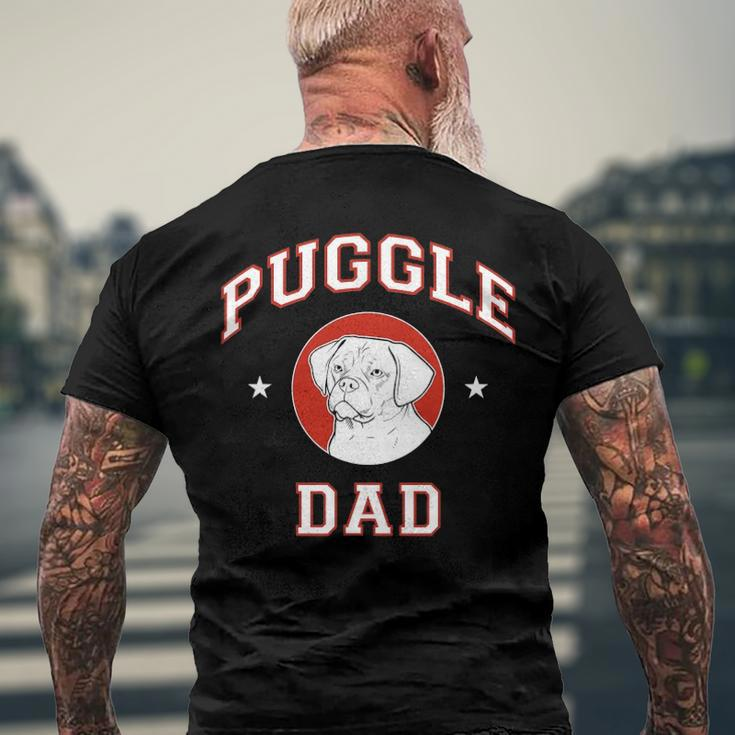 Puggle Dad Puggle Owner Men's Back Print T-shirt Gifts for Old Men