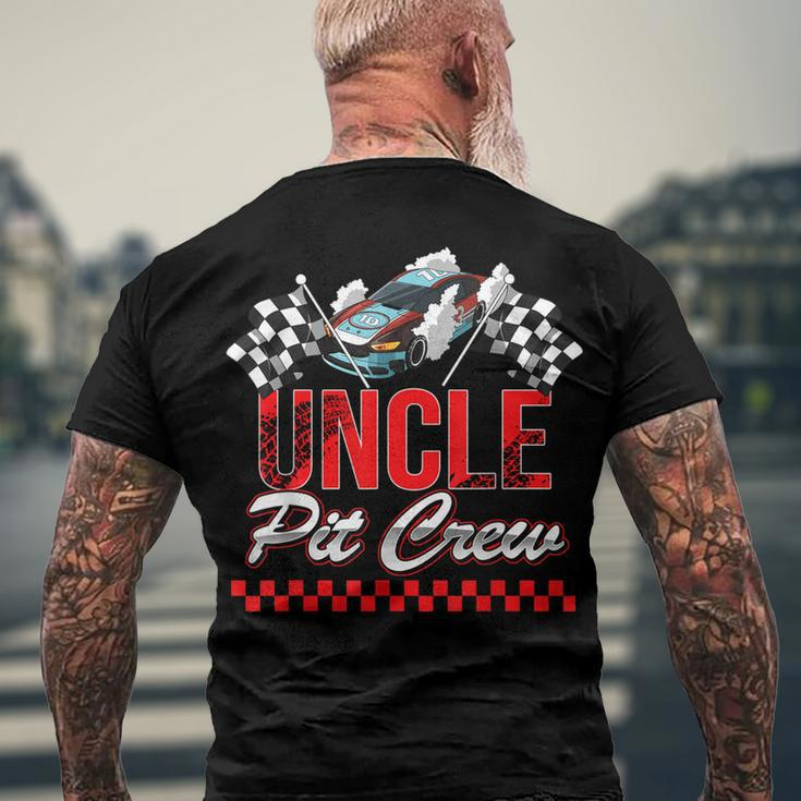 Race Car Birthday Party Racing Family Uncle Pit Crew Men's T-shirt Back Print Gifts for Old Men