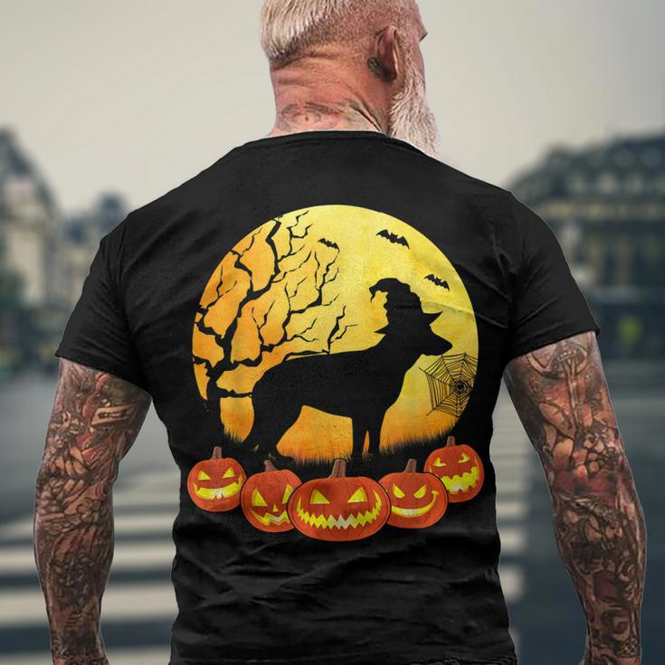 Retro Dog Lovers German Shepherd Halloween Costume Men's T-shirt Back Print Gifts for Old Men