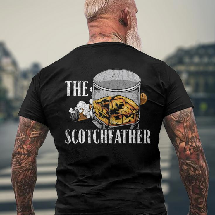The Scotchfather Malt Whiskey Men's Back Print T-shirt Gifts for Old Men