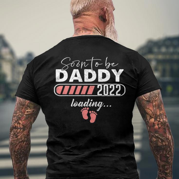 Soon To Be Daddy Est 2022 Pregnancy Announcement Men's Back Print T-shirt Gifts for Old Men