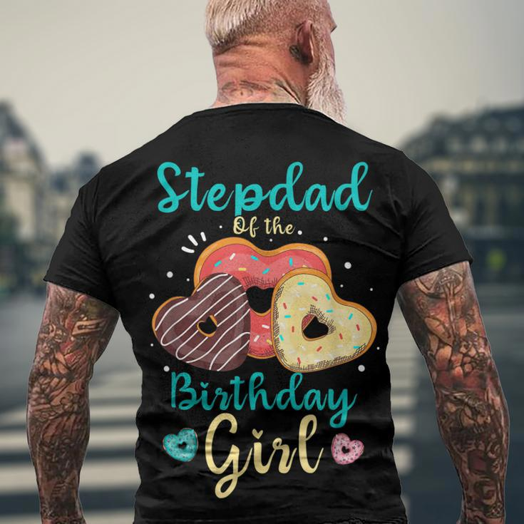 Stepdad Of The Birthday Girl Matching Family Birthday Men's T-shirt Back Print Gifts for Old Men