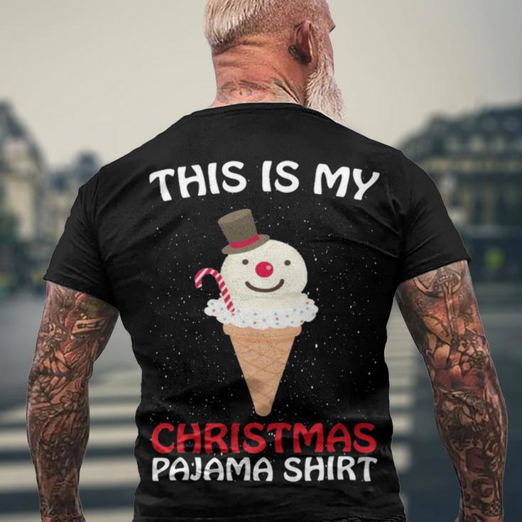 This Is My Christmas Pajama 879 Shirt Men's Crewneck Short Sleeve Back Print T-shirt Gifts for Old Men