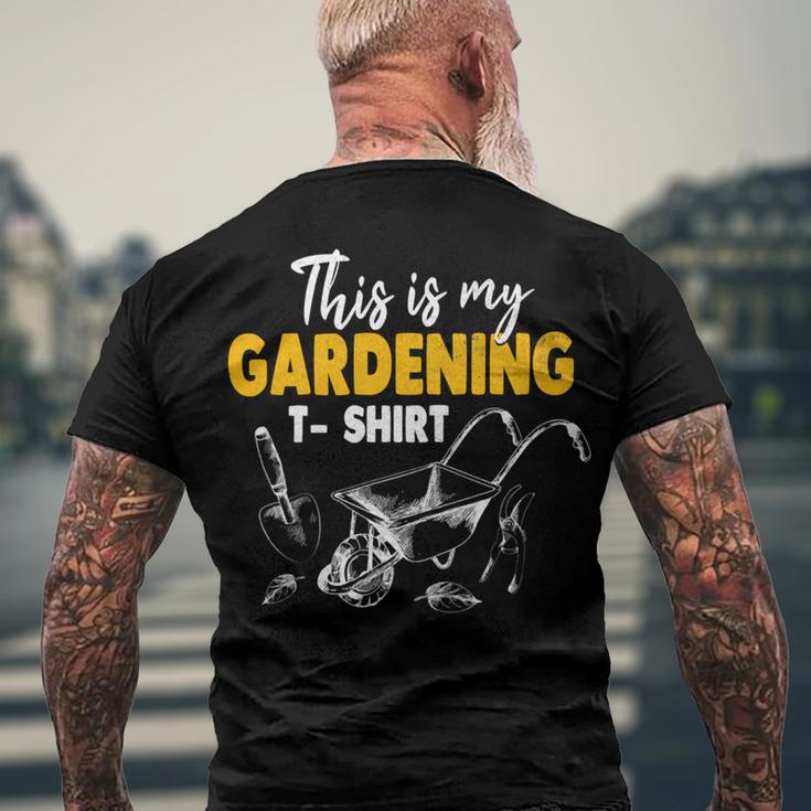 This Is My Gardening Garden Gardening 548 Shirt Men's Crewneck Short Sleeve Back Print T-shirt Gifts for Old Men